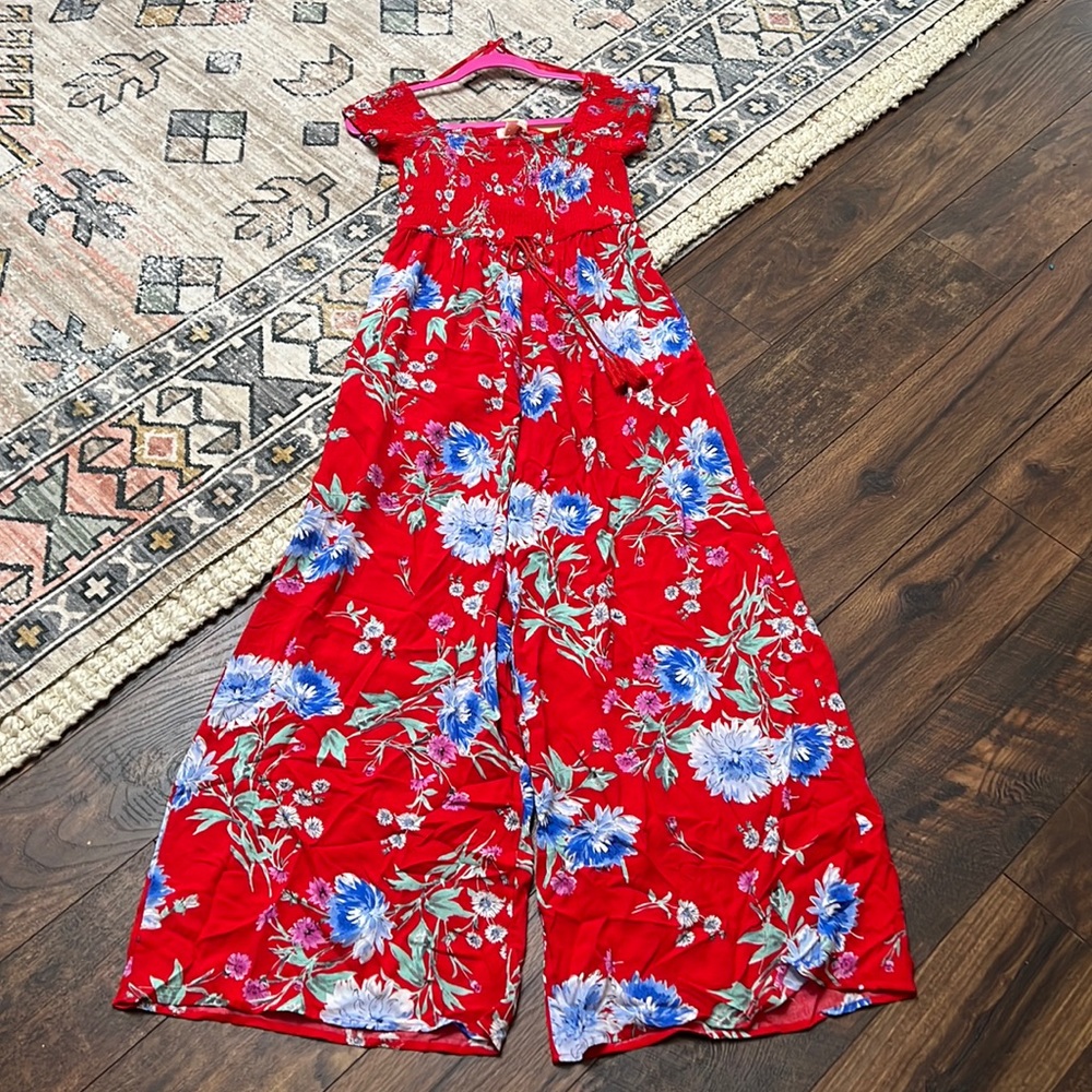Colorful floral jumpsuit